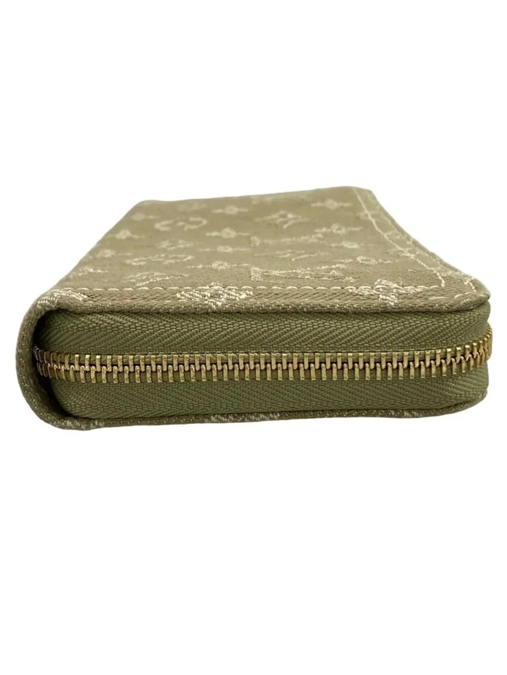 Louis Vuitton Wallet Monogram Denim Zippy Khaki